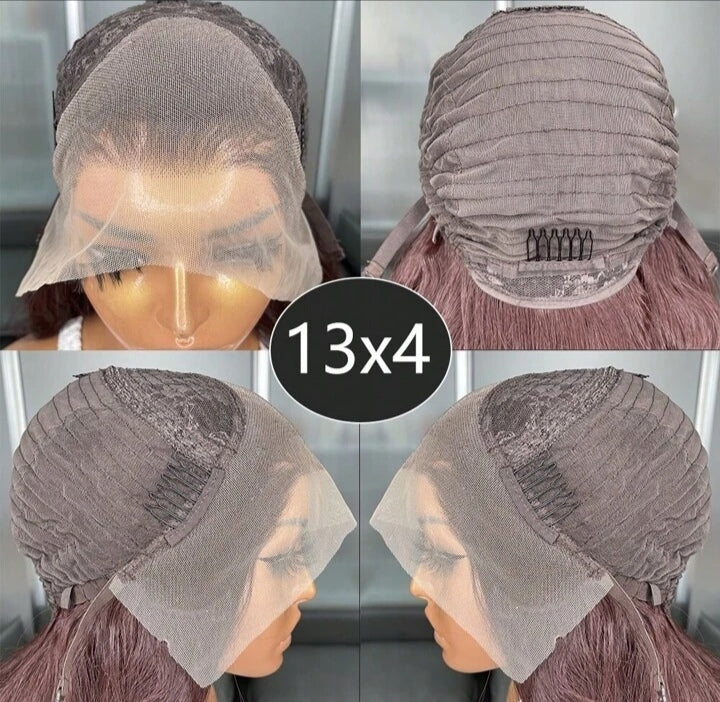 Reddish Brown Synthetic Lace Front Wig