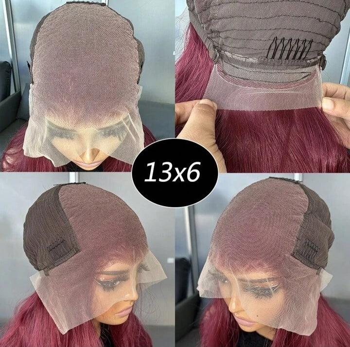 Burgundy Lace Front Wigs