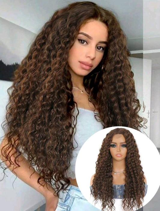 Long Kinky Curly Lace Front Wig