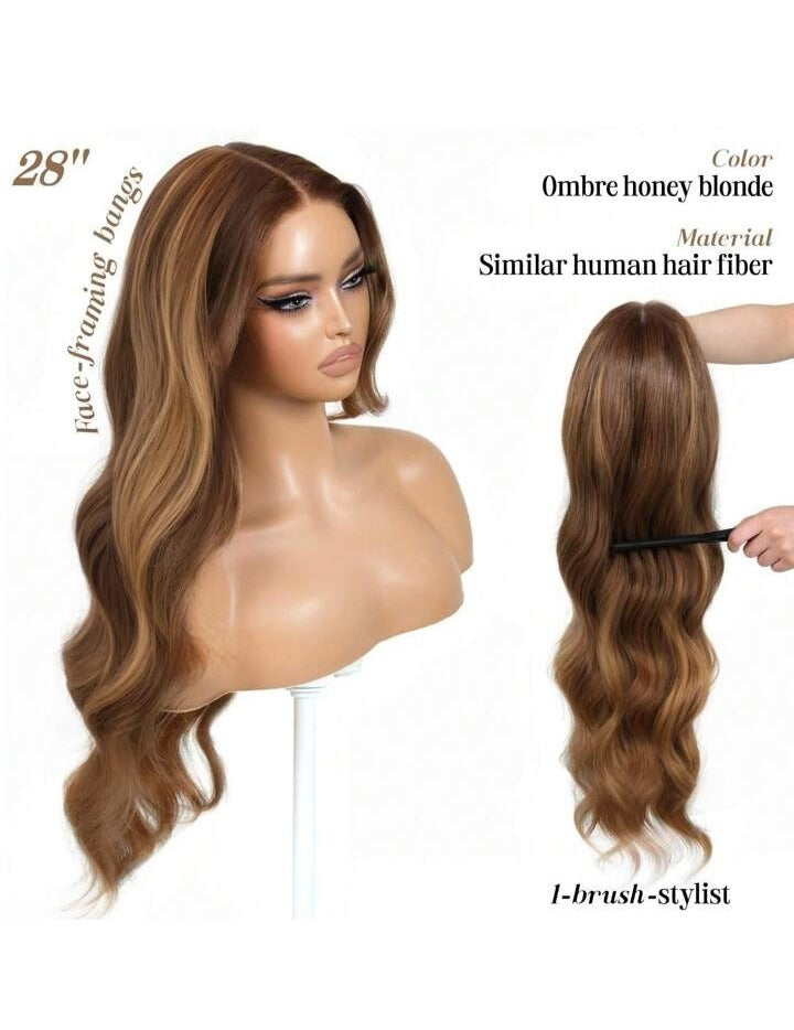 Natural Honey Gold Lace Front Wig