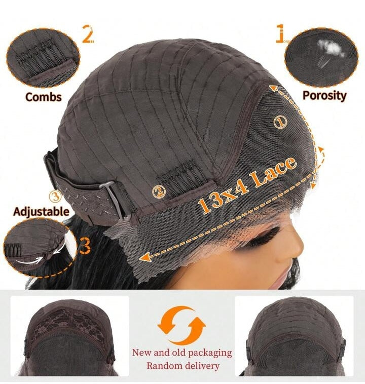 Black Synthetic Lace Front Wig