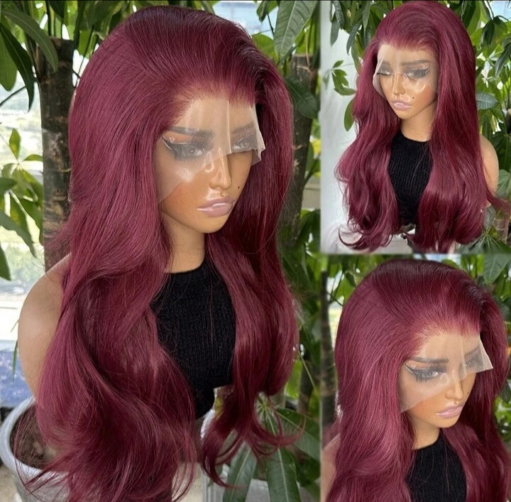 Burgundy Lace Front Wigs